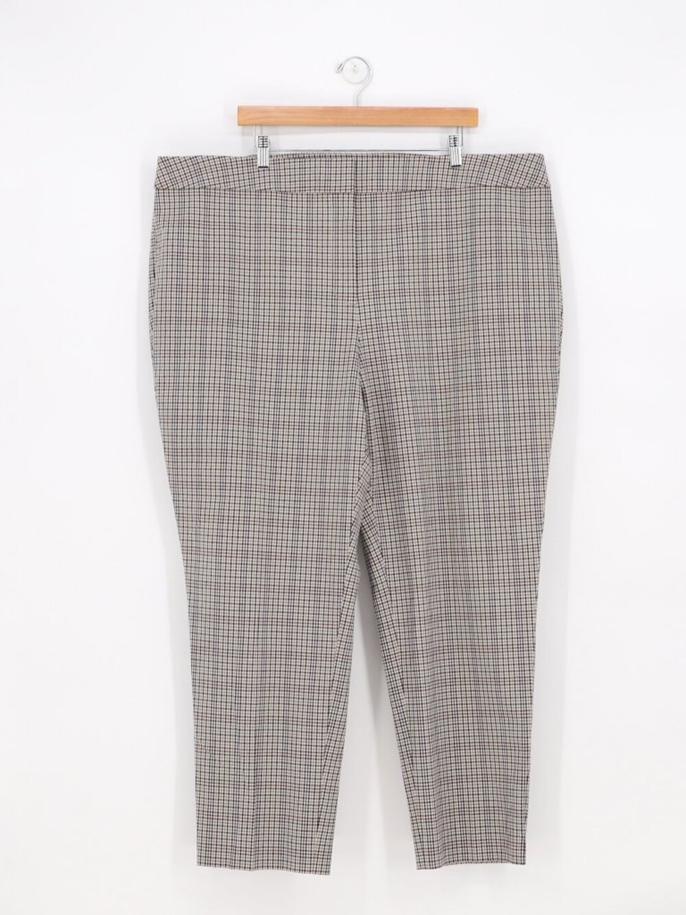 TALBOTS Chatham Ankle Pants Checkered Plaid Size 24W
